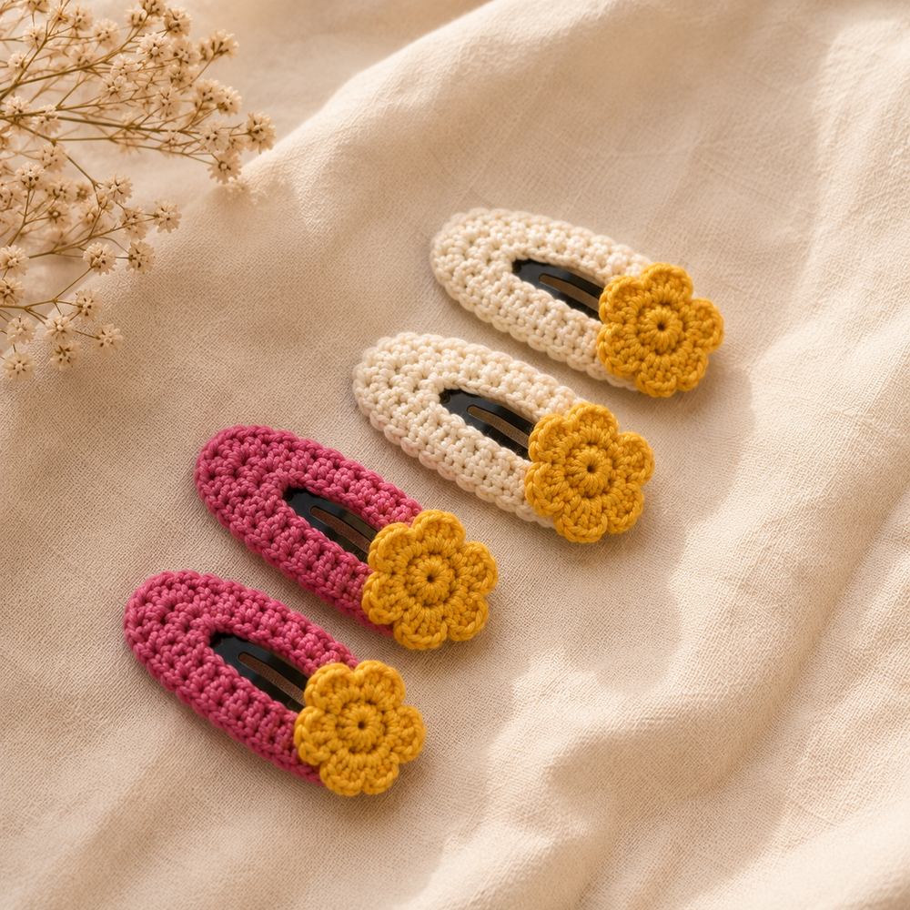 Crochet Hair Clips & Accessories