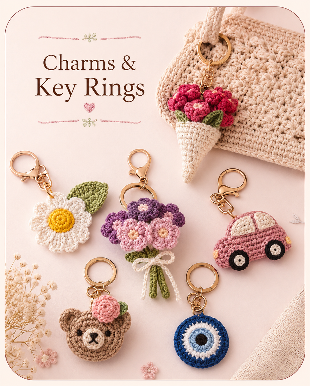 Crochet Charms & Key Rings