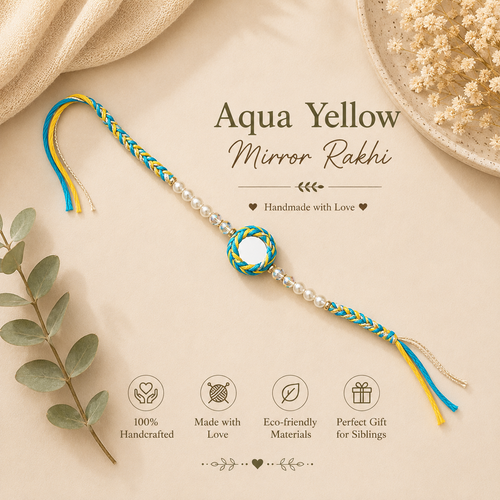 Crochet Mirror Rakhi