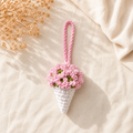 Crochet Flower Bouquet Bag Charm