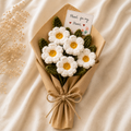 Handmade Crochet Daisy Bouquet – 7 Flowers