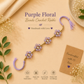 Floral Beads Crochet Rakhi