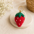 Strawberry Crochet Keychain