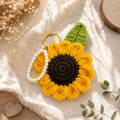 Handmade Crochet Sunflower Keychain